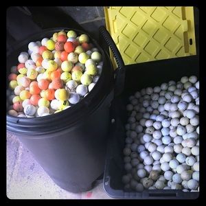 Over 2,650 golf balls All playable from top course